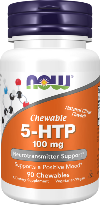 NOW Foods 5-HTP, 100mg (Chewable) - 90 chewables