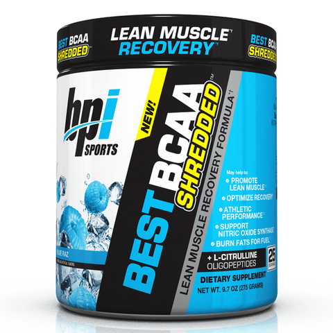 BPI Sports Best BCAA Shredded, Blue Raz - 275 grams | Top Rated Sports Supplements at MySupplementShop.co.uk