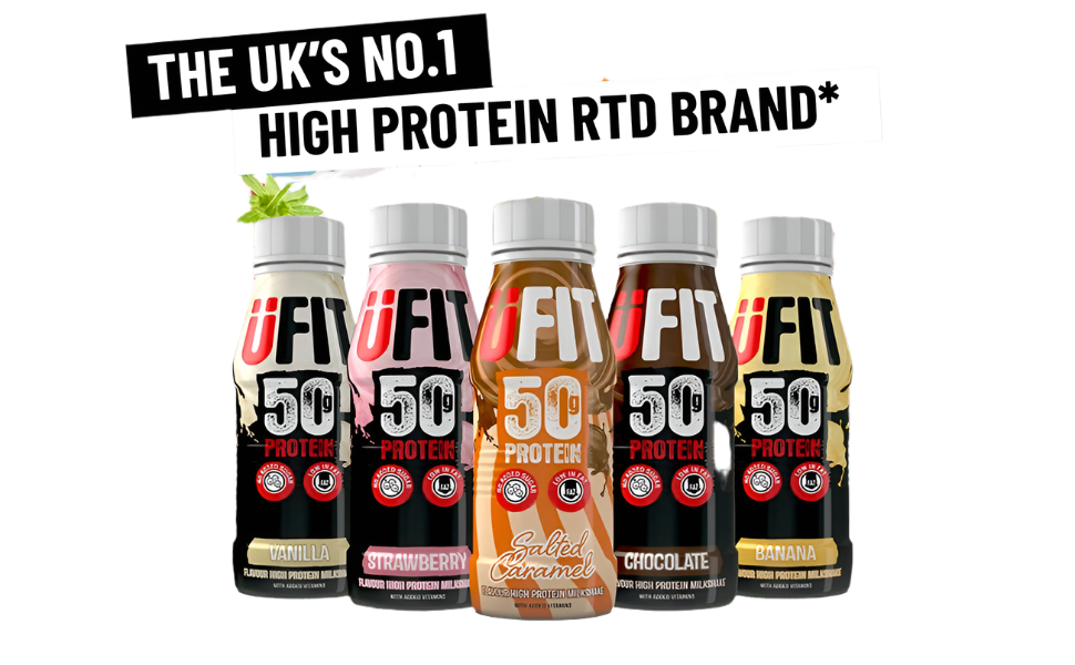 UFIT 50G High Protein Shake Drink 8x500ml