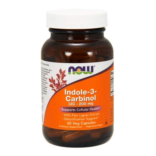 NOW Foods Indole-3-Carbinol (I3C), 200mg - 60 vcaps | High-Quality Cushions | MySupplementShop.co.uk