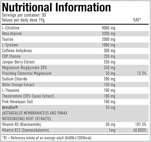 Per4m Pre Workout Stim 570g