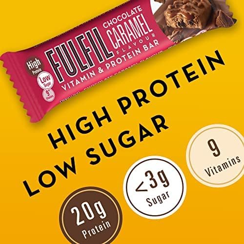 Fulfil Vitamin and Protein Bar (15 x 40g Bars) 20g High Protein, 9 Vitamins, Low Sugar