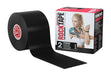 Rocktape Kinesiology Tape Black 5cm X 5cm - Supports at MySupplementShop by Rocktape