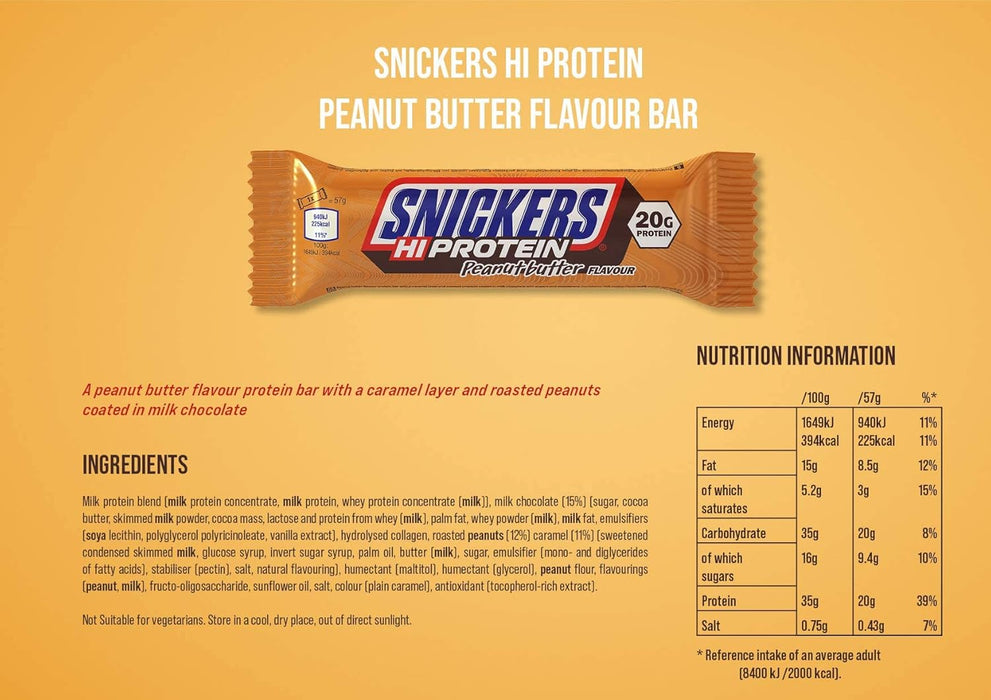 Snickers Hi-Protein Riegel 12 x 55g