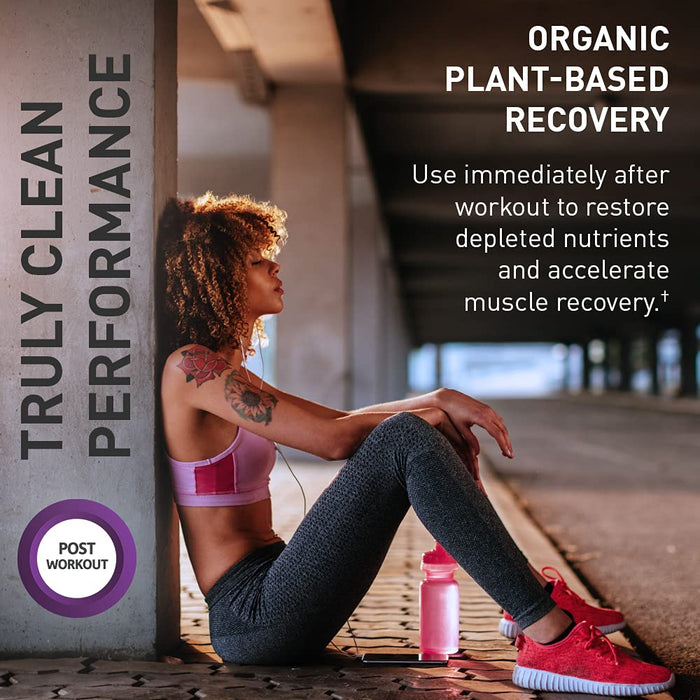 Garden of Life Organic Plant-Based Recovery, Blackberry Lemonade - 446g | High-Quality Pre & Post Workout | MySupplementShop.co.uk