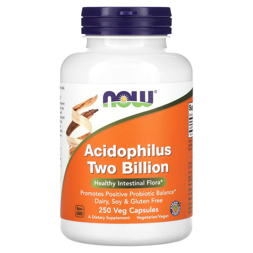 NOW Foods Acidophilus Two Billion - 100 vcaps | High-Quality Health and Wellbeing | MySupplementShop.co.uk