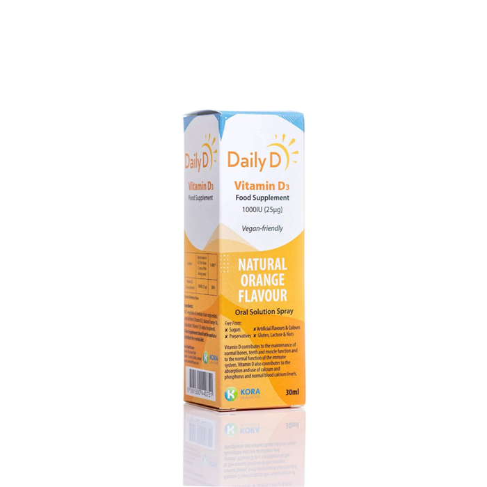 DailyD 1000iu Vitamin D3 Spray - 30ml