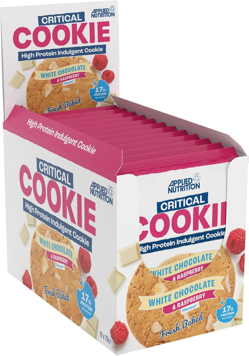 Applied Nutrition Critical Cookie 12 x 85g | High Protein Snack - Protein Cookie at MySupplementShop by Applied Nutrition