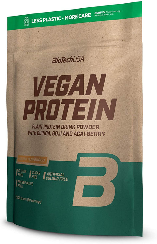 BioTechUSA Vegan Protein, Hazelnut - 2000g | High-Quality Protein | MySupplementShop.co.uk