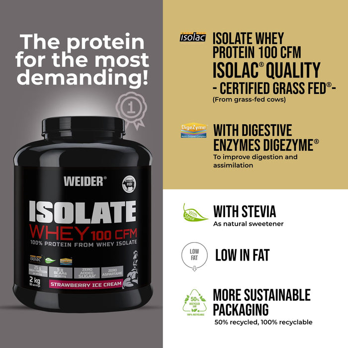 Weider Isolate Whey 100 CFM 2000g - Whey Proteins at MySupplementShop by Weider