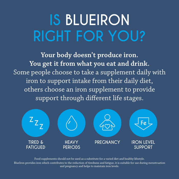 Blue Iron Food Supplement Liquid Iron With Added Vitamins - 250ml - Energy & Mind at MySupplementShop by Blueiron