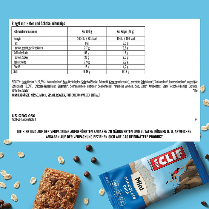 Clif Bar Chocolate Chip Minis 10 Pack