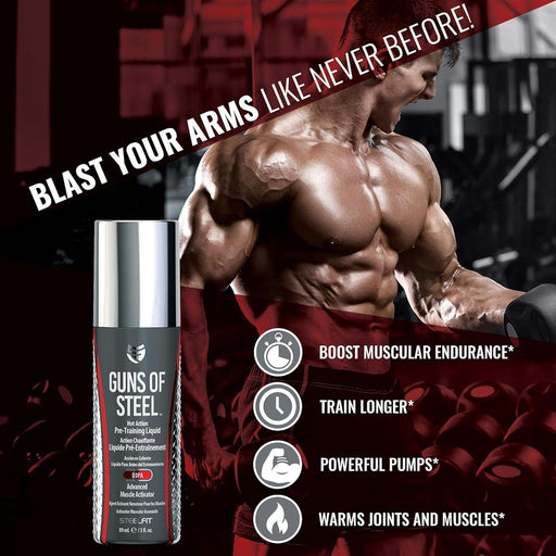 Pro Tan Guns of Steel, Hot Action Pre-Training Liquid 89ml - Accessories at MySupplementShop by Pro Tan