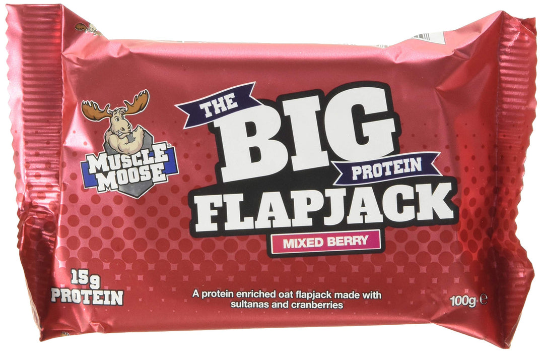 Muscle Moose Big Flapjack 12 x 100g - Protein Bars at MySupplementShop by Muscle Moose