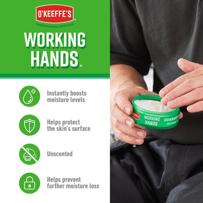 O'Keeffes Working Hands Repair Cream 96g Jar - Hand & Body Lotion at MySupplementShop by O'Keeffe's