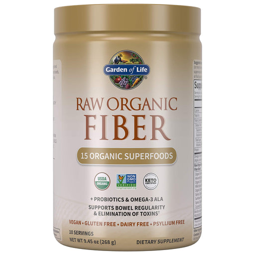 Garden of Life Raw Organic Fiber - 268g | High-Quality Combination Multivitamins & Minerals | MySupplementShop.co.uk