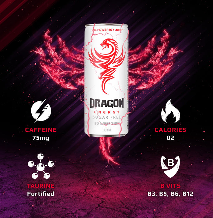 Dragon Energy 24 x 250ml - Energy Drinks at MySupplementShop by Dragon Energy