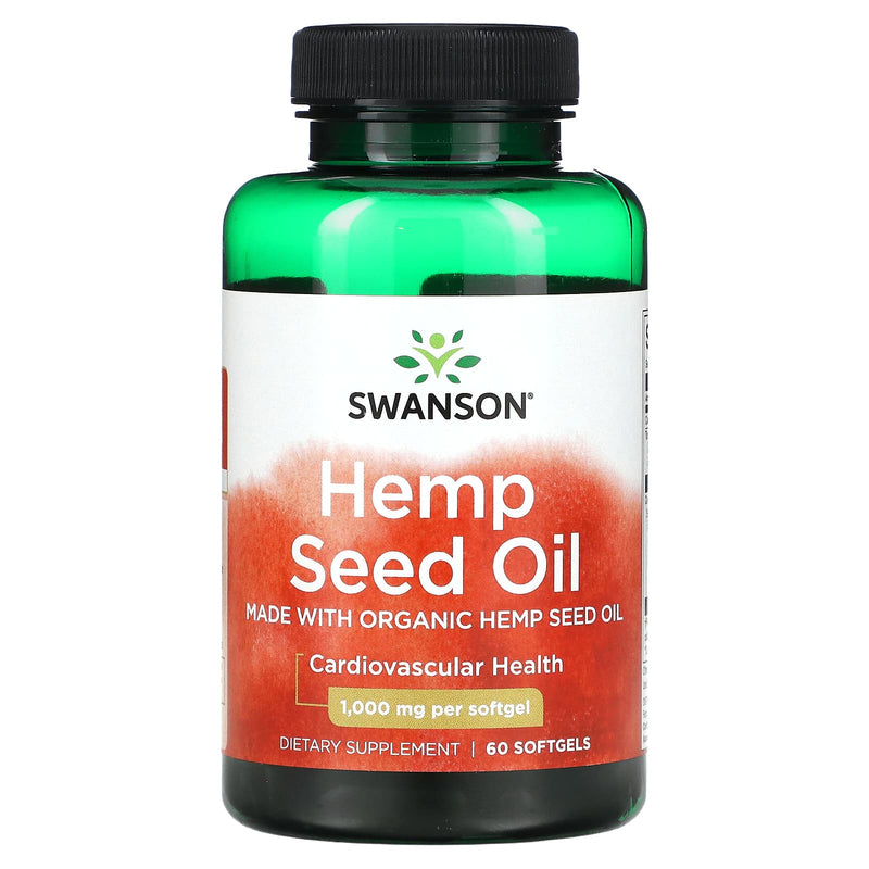 Swanson Hemp Seed Oil - 60 softgels