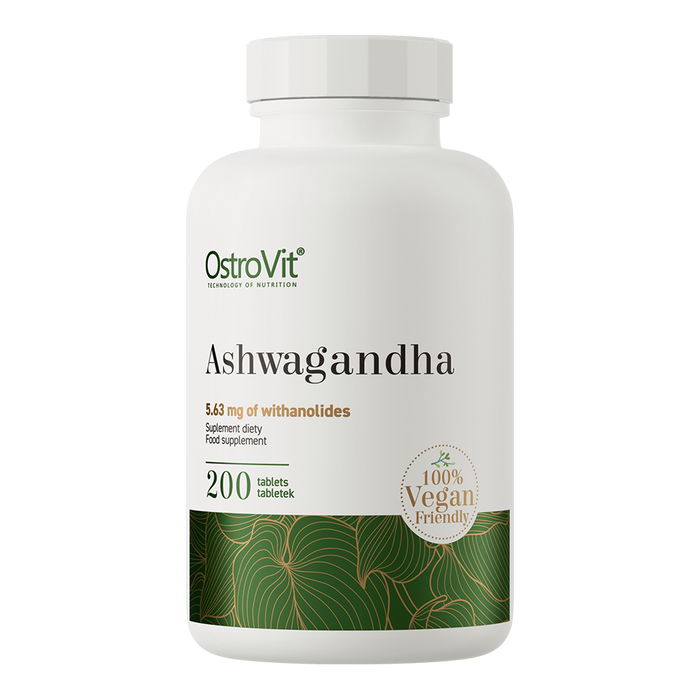 OstroVit Ashwagandha VEGE 200 Tabs - Sports Supplements at MySupplementShop by Ostrovit