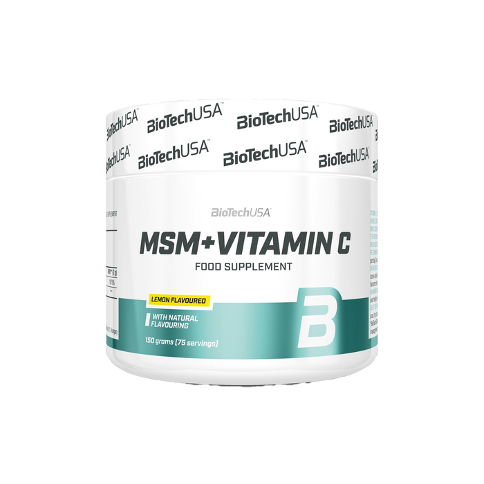 BioTechUSA MSM + Vitamin C, Lemon - 150g