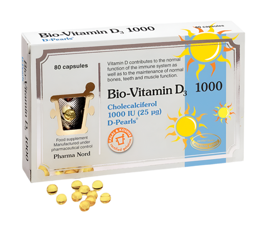 Pharma Nord Bio Vitamin D Pearls 1000iu 90 capsules - Bone Care at MySupplementShop by Pharma Nord