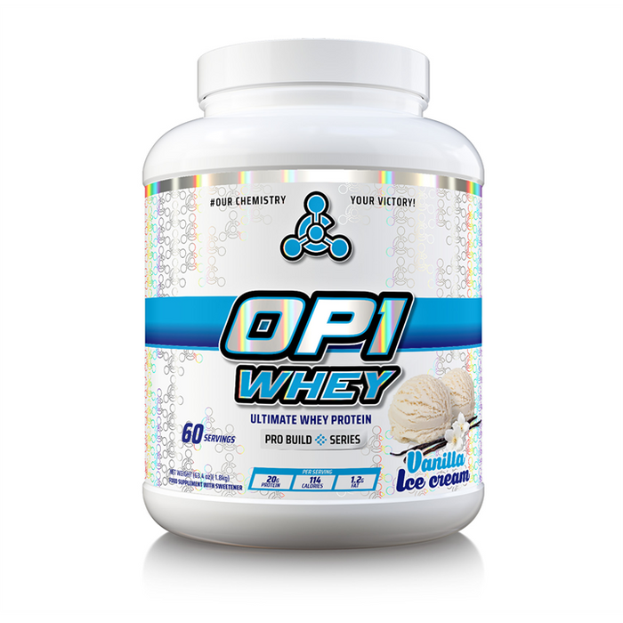 Chemical Warfare OP1 Whey Protein 1.8kg Vanilla Ice Cream - Health Foods at MySupplementShop by Chemical Warfare