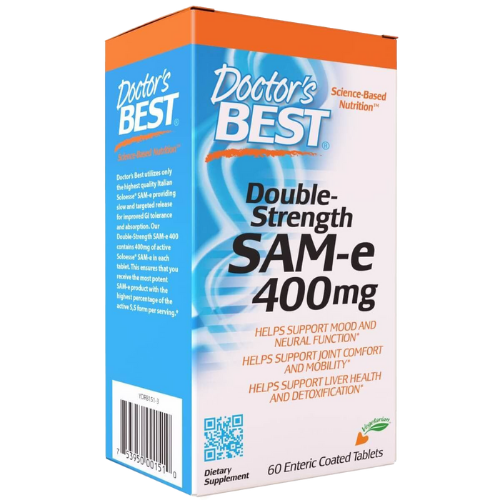 Doctor's Best SAM-e 400 mg 60 Enteric Coated Tablets