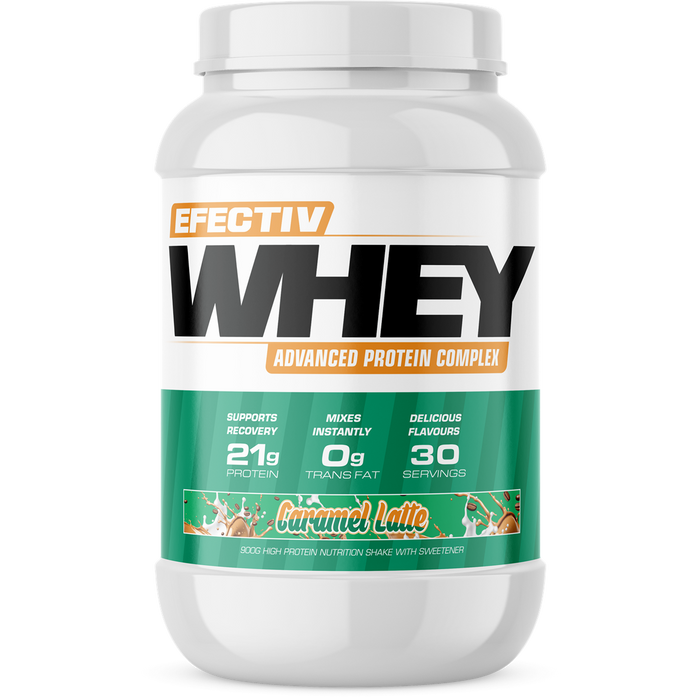 Efectiv Nutrition Whey Protein 900g Caramel Latte - Whey Proteins at MySupplementShop by Efectiv