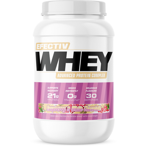 Efectiv Nutrition Whey Protein 900g Raspberry White Chocolate