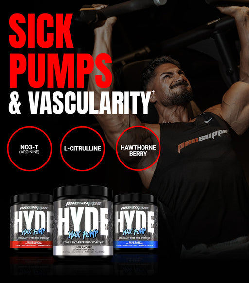 ProSupps Hyde Max Pump - Stim Free Pre-Workout 20 Serv