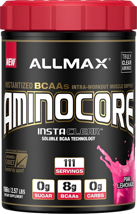 AllMax Nutrition Aminocore BCAA, Blaue Himbeere – 315 Gramm