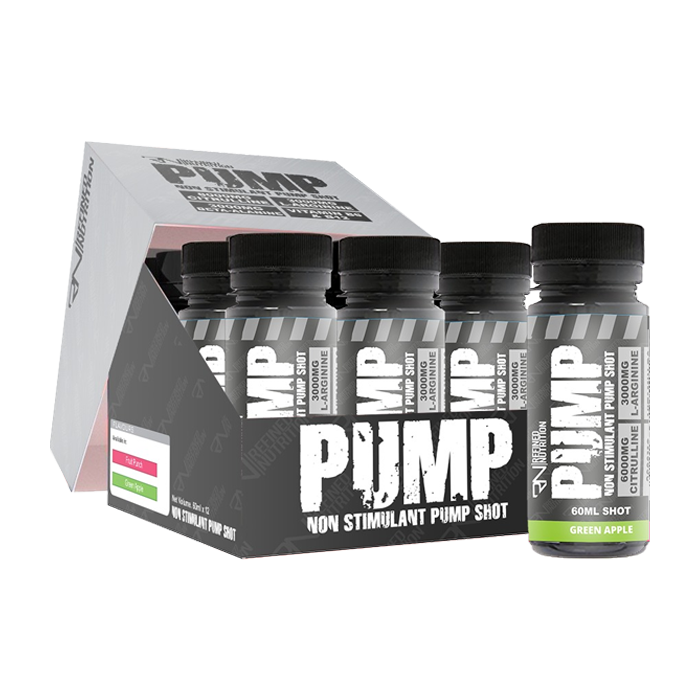 Refined Nutrition PUMP Pre-Workout Shots 12 x 60ml Green Apple | Top Rated Sports & Nutrition at MySupplementShop.co.uk