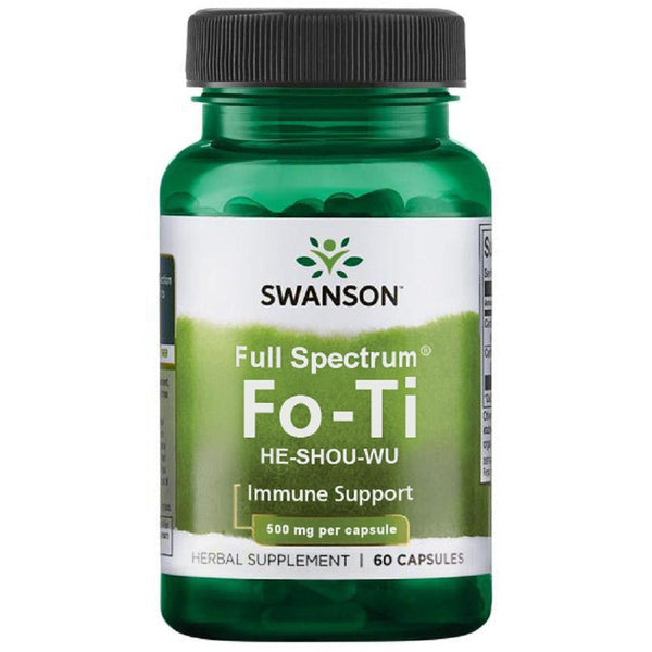 Swanson Full Spectrum Fo-Ti, 500mg - 60 caps | Top Rated Sports Supplements at MySupplementShop.co.uk