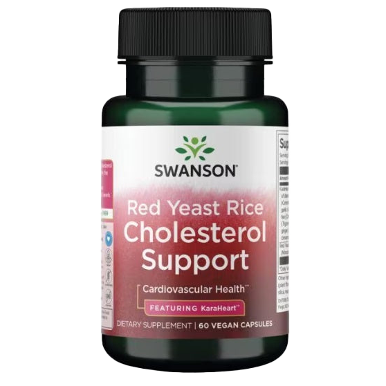 Swanson Red Yeast Rice Cholesterol Support - 60 vcaps