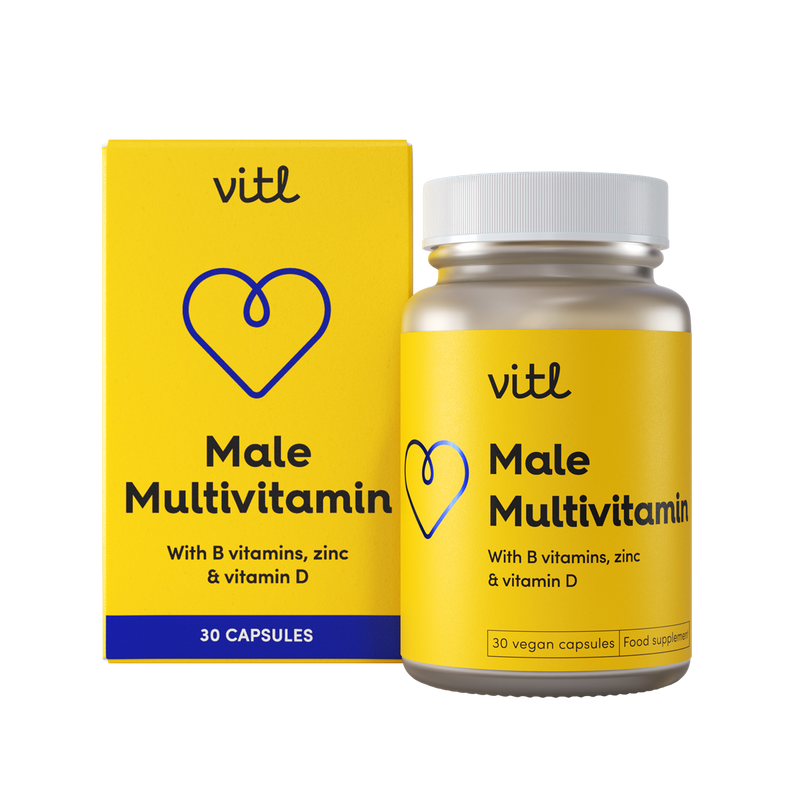 Vitl Male Multivitamin 115g | Premium Sports Supplements at MYSUPPLEMENTSHOP.co.uk