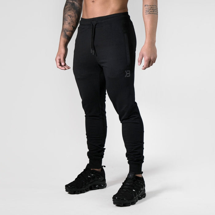 Better Bodies Tapered Joggers V2 Black - Tapered Joggers at MySupplementShop by Better Bodies