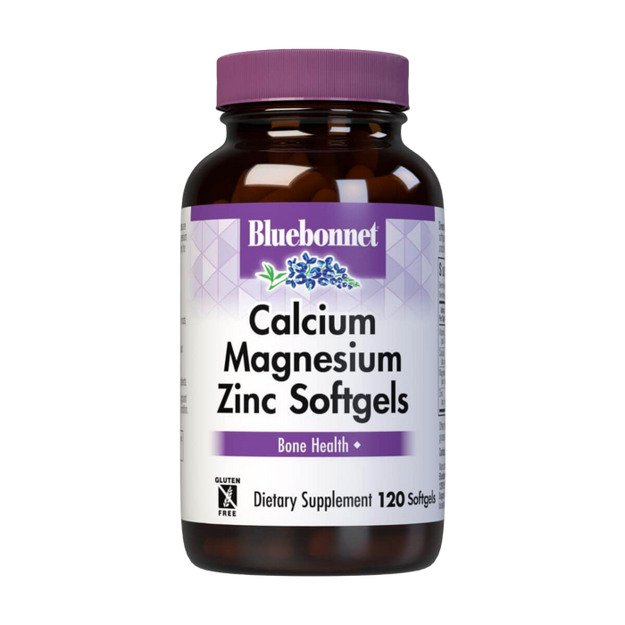 Bluebonnet Calcium, Magnesium, Zinc & Vitamin D3 120 Softgels