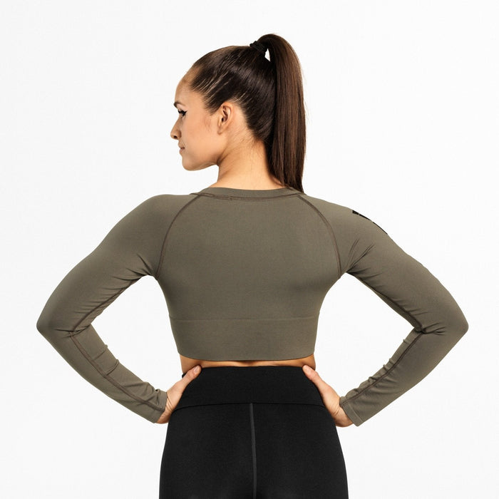 Better Bodies Bowery Cropped LS - Wash Green