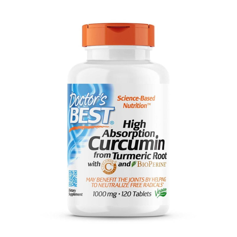 Doctor's Best Curcumin 1,000mg 120 Tablets | Premium Supplements at MYSUPPLEMENTSHOP