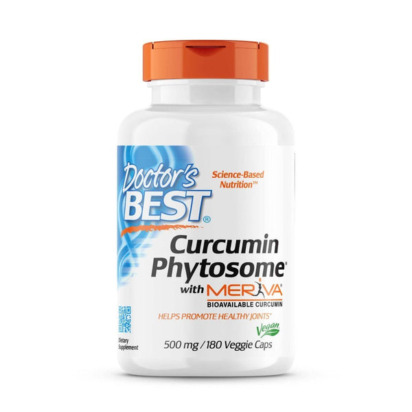 Doctor's Best Curcumin Phytosome with Meriva 500mg 180 Veggie Capsules - Joint Support at MySupplementShop by Doctor's Best