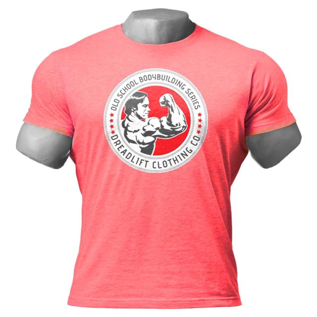 T-shirt de musculation Dreadlift Oldschool - Rouge