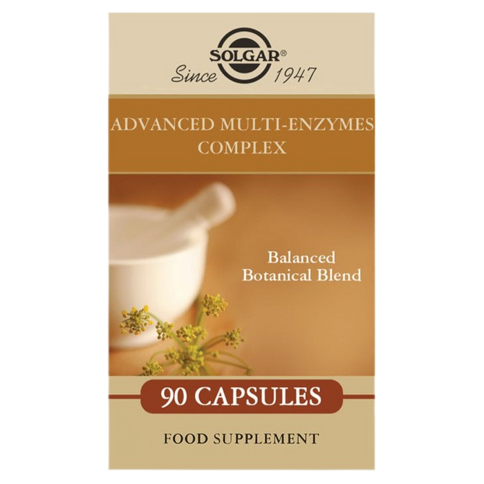 Solgar Advanced Multi-Enzyme Complex Vegetable Capsules Pack of 90 - Digestive Health at MySupplementShop by Solgar