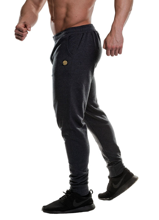 Gold's Gym Fitted Jog Pants Charcoal Marl - Small - Jog Pants at MySupplementShop by Gold's Gym