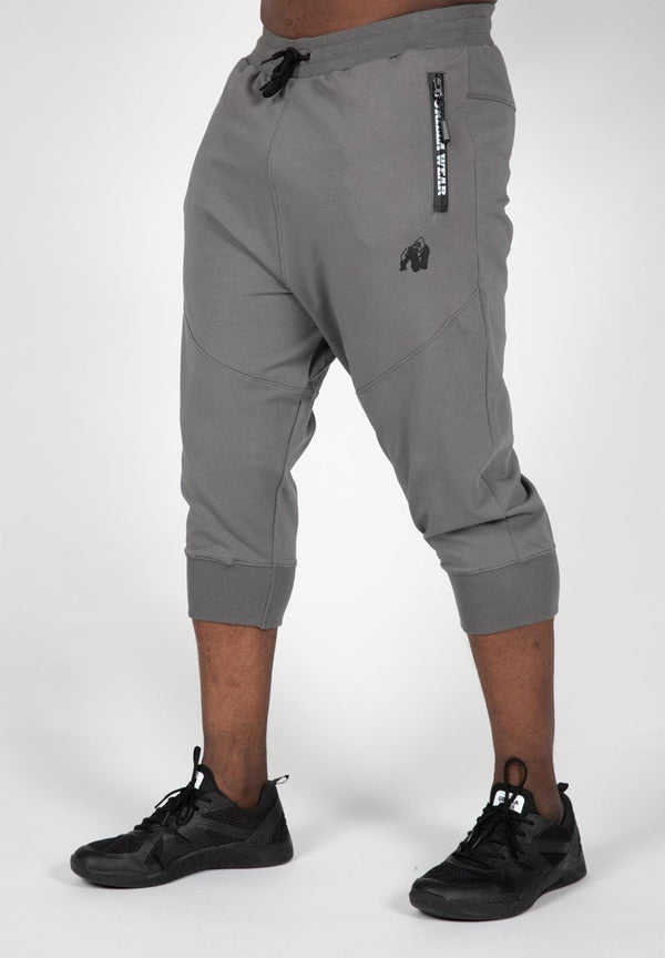 Gorilla Wear Knoxville 3/4 Sweatpants - Grey - Medium - Sweatpants at MySupplementShop by Gorilla Wear