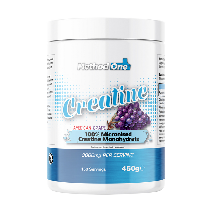 Method 1 Creatine Monohydrate 450g - American Grape - Sports Nutrition at MySupplementShop by Method 1