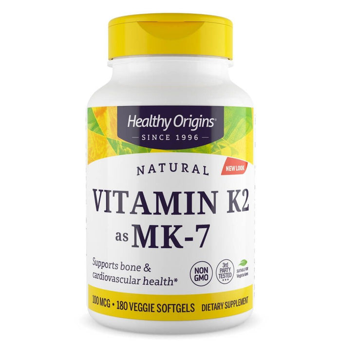 Healthy Origins Vitamin K2 as MK-7 100mcg 180 Veggie Softgels - Heart Health at MySupplementShop by Healthy Origins