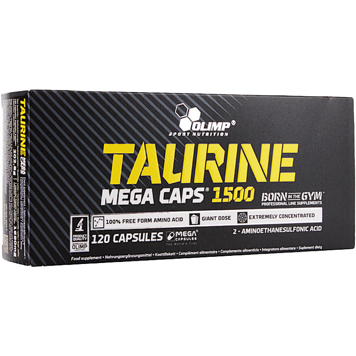 Olimp Nutrition Taurin Mega Caps – 120 Kapseln