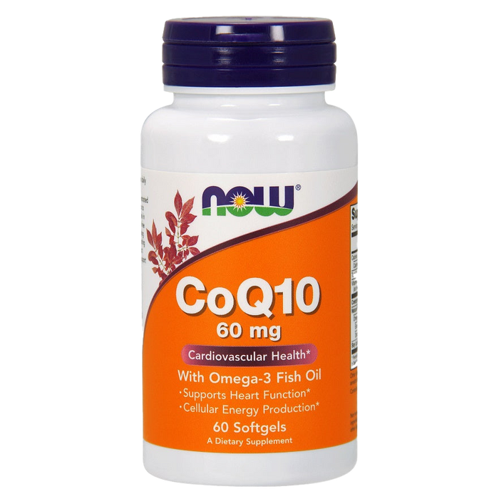 NOW Foods CoQ10 mit Omega-3, 60 mg mit - 60 Kapseln