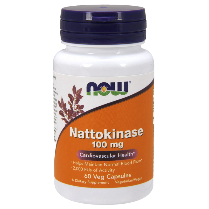 NOW Foods Nattokinase, 100 mg – 60 Kapseln