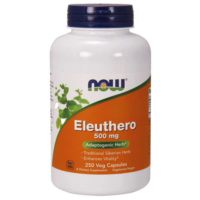 NOW Foods Eleuthero, 500 mg – 250 Kapseln